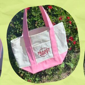 Trader Joes Pink Tote Bag